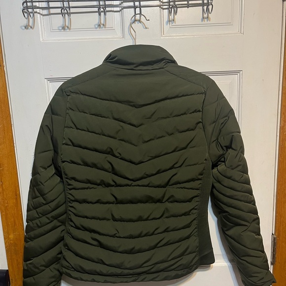 Women's Dark Green Puffer Jacket - Picture 5 of 5